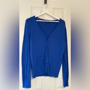 Blue Cardigan Sweater